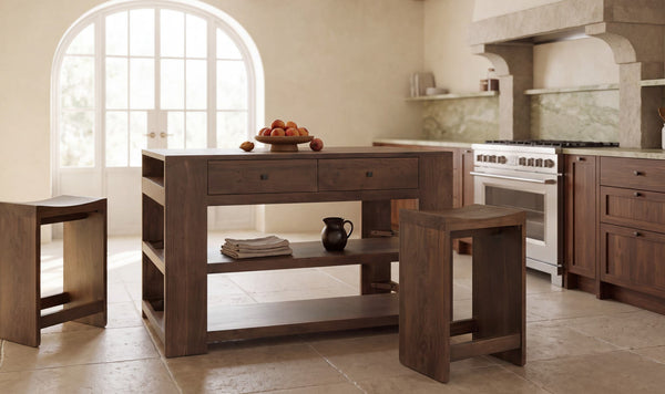 Jespen Kitchen Island Brown