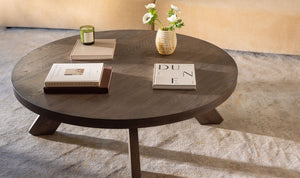 Alden Coffee Table Cool Brown