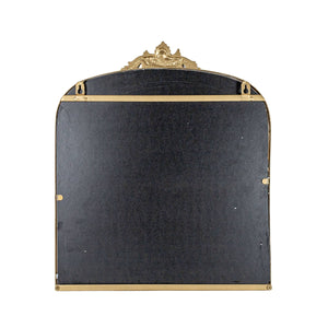 Antiqued Brass Wall Mirror