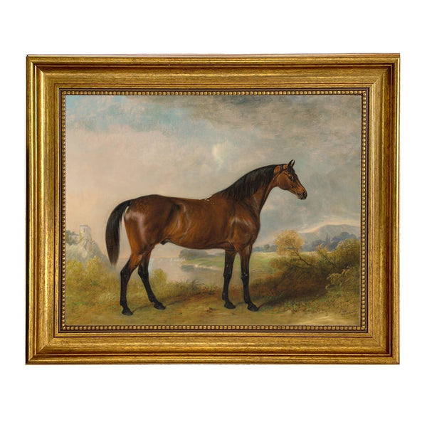 A Bay Hunter Vintage Painting Print on Canvas