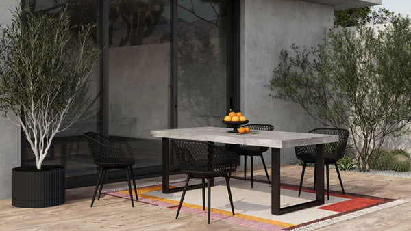 Jedrik Outdoor Dining Table Large Grey
