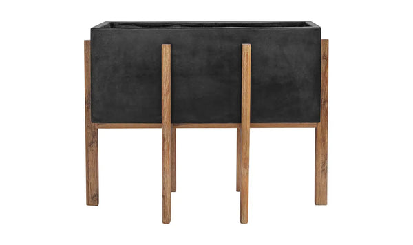 Concrete and Wood Planter