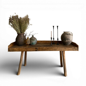 Antique Butcher Block Table