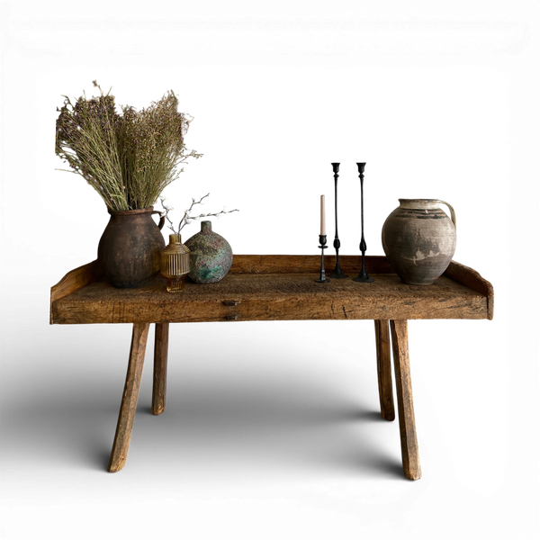 Antique Butcher Block Table