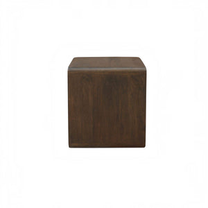 C-Shaped Side Table Dark Brown