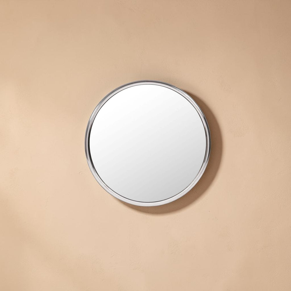 Round Tubular Frame Mirror Chrome