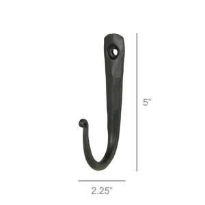 Ridge Wall Hook, Black