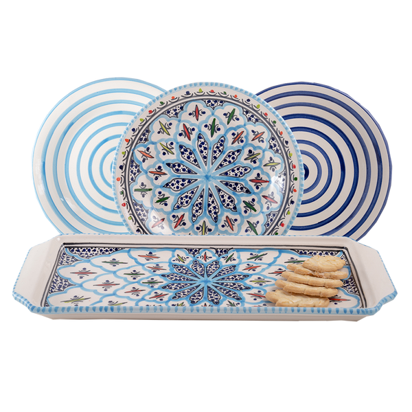Cobalt Stripe Side Plate, Dinnerware
