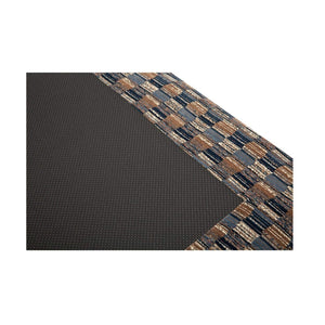 Cates Ottoman, Navy and Brown