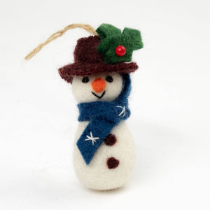 Felt Snowman Ornament