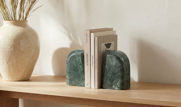 Zane Marble Bookends-Set Of 2