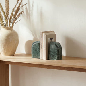 Carved Marble Bookends Set of 2