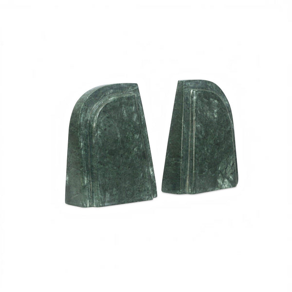 Carved Marble Bookends Set of 2