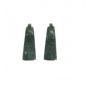Carved Marble Bookends Set of 2