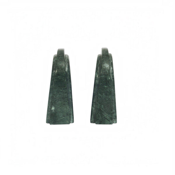 Carved Marble Bookends Set of 2