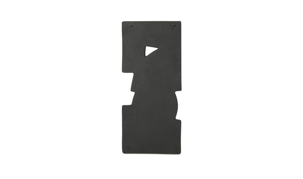 Teo Wall Sculpture Charcoal