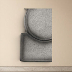 Charcoal Modernist Wall Sculpture