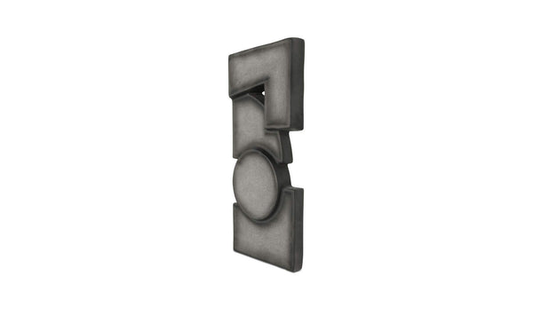 Teo Wall Sculpture Charcoal
