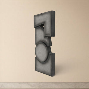 Charcoal Modernist Wall Sculpture