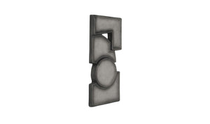 Teo Wall Sculpture Charcoal