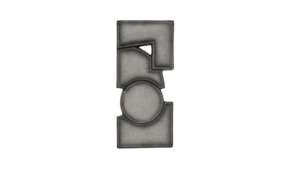 Teo Wall Sculpture Charcoal