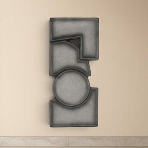 Charcoal Modernist Wall Sculpture