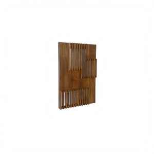 Cutout Geometric Wall Art Brown