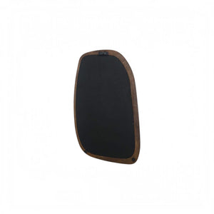 Freeform Oval Mirror Brown