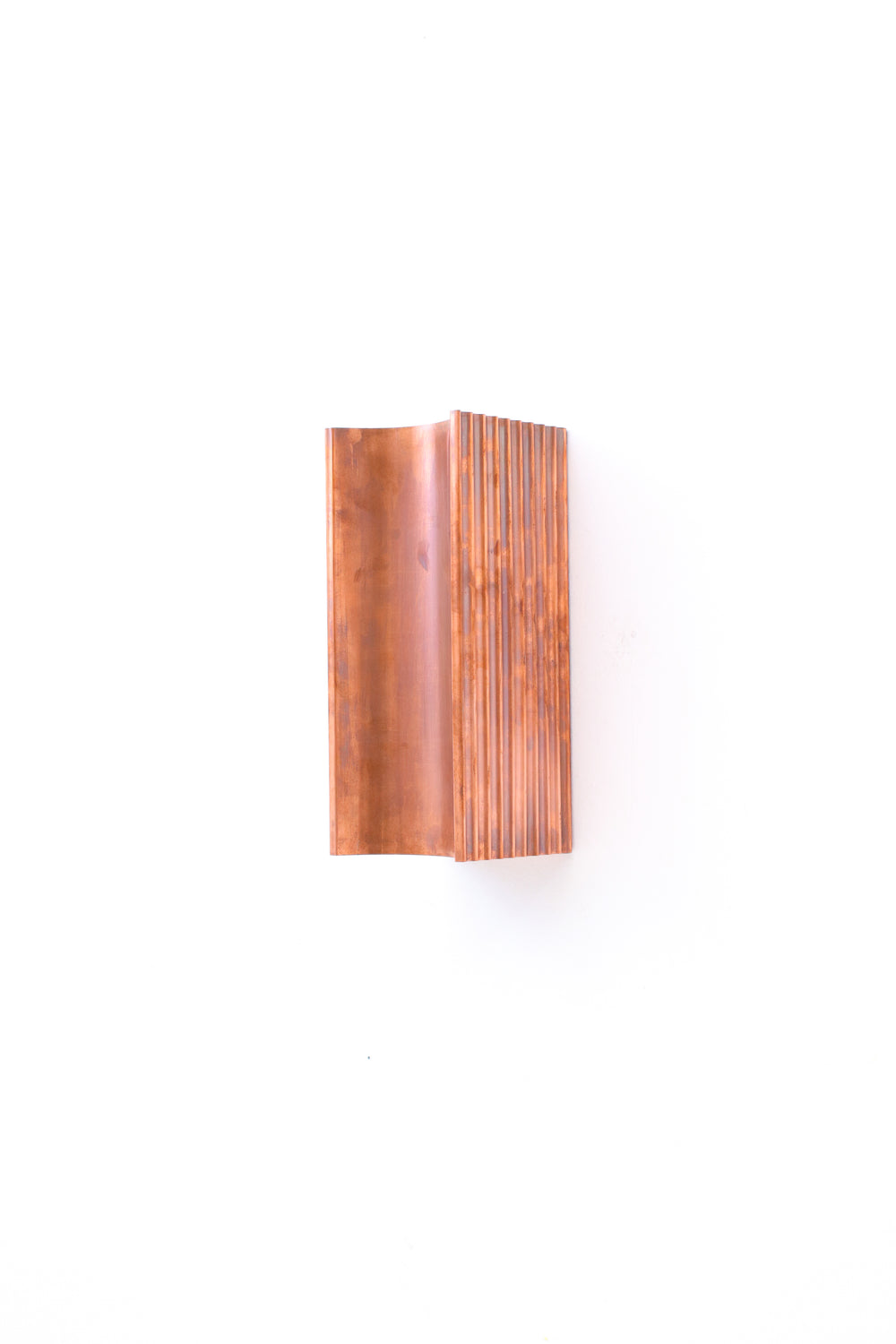 Ranch Copper Sconce | Aged Copper w/ Flutes