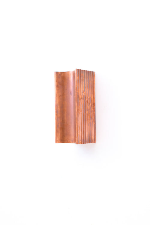 Ranch Copper Sconce | Aged Copper w/ Flutes