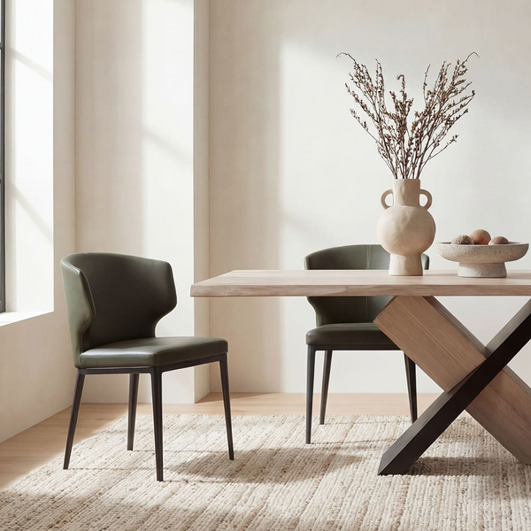 Delaney Dining Chair Dark Green-Set of Two