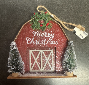 Rustic Barnhouse Ornament