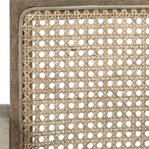 Oak and Rattan Dining Chair