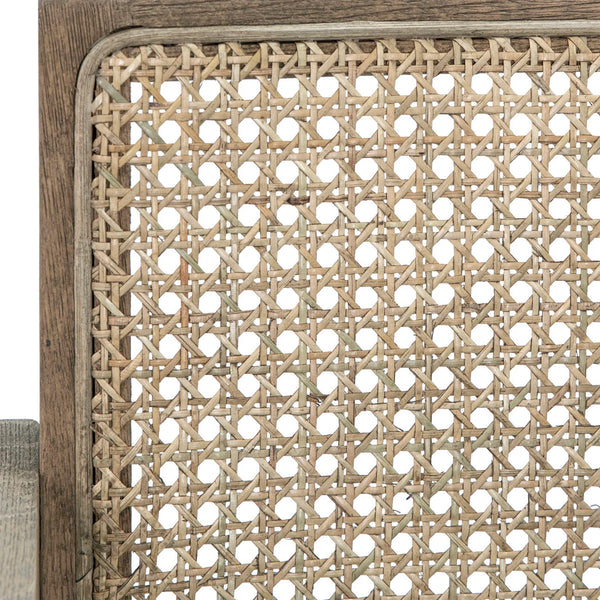 Oak and Rattan Dining Chair