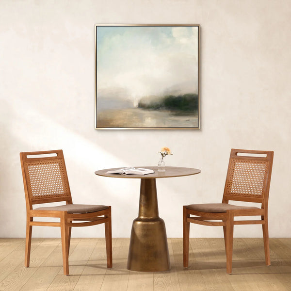 Cast Aluminum Bistro Table - Brass