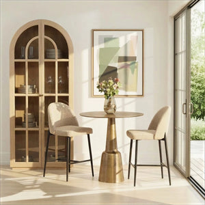Cast Aluminum Counter Table - Brass