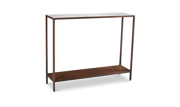 Bottego Console Table Antique Copper