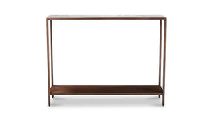 Bottego Console Table Antique Copper
