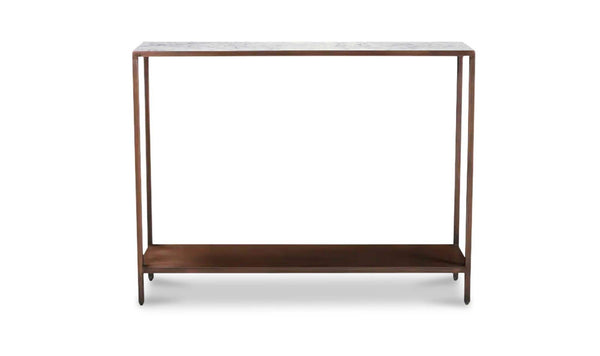 Bottego Console Table Antique Copper