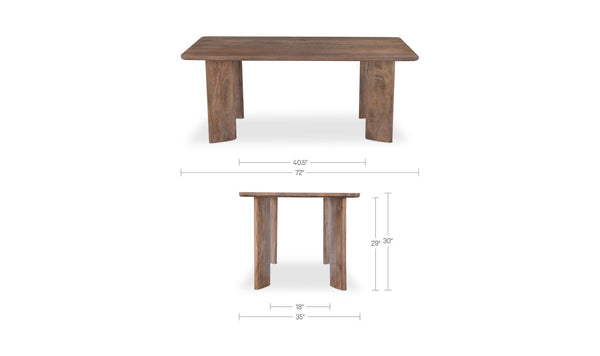 Lia Dining Table Dark Brown