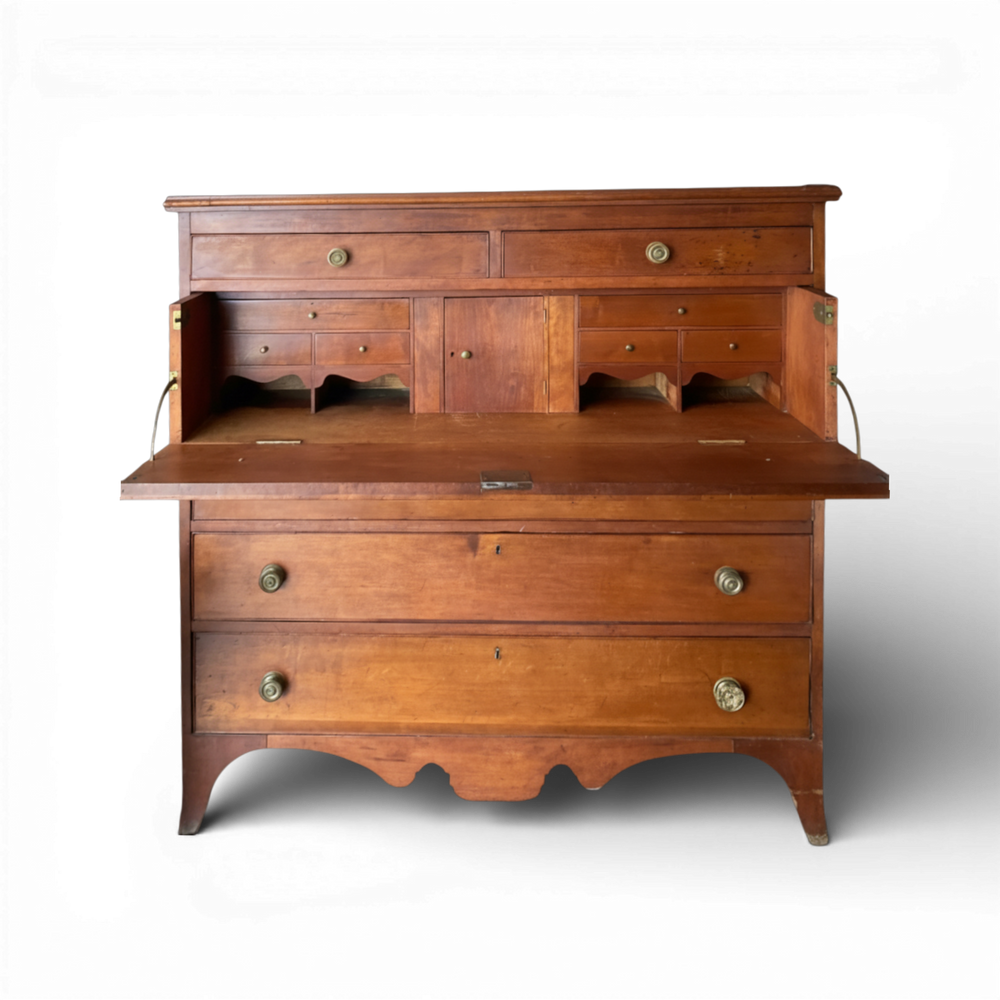 Antique Cherry Butler's Desk/Dresser