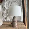Ceramic table lamp in Atwater Village los angeles home decor store, deKor