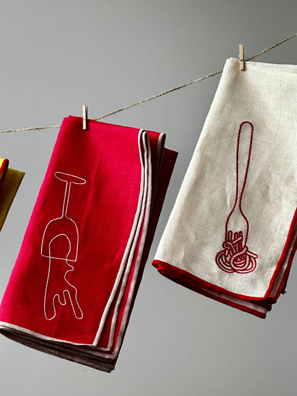 Spaghetti Linen Blend Napkins
