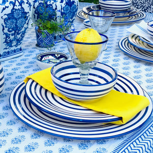 Cobalt Stripe Side Plate, Dinnerware