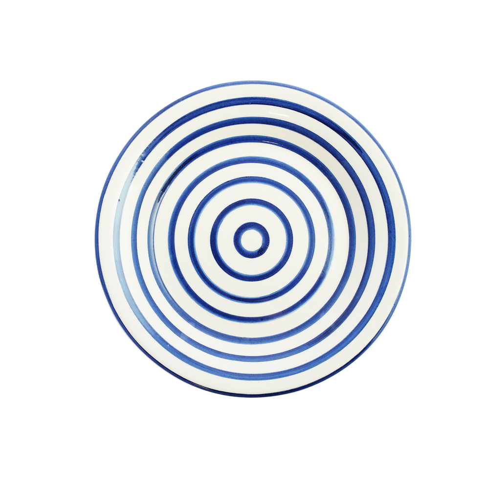 Cobalt Stripe Side Plate, Dinnerware