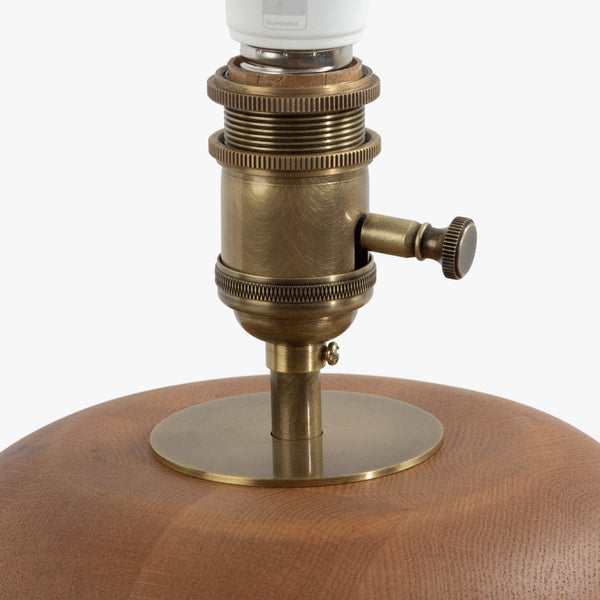 Oak Wood Table Lamp