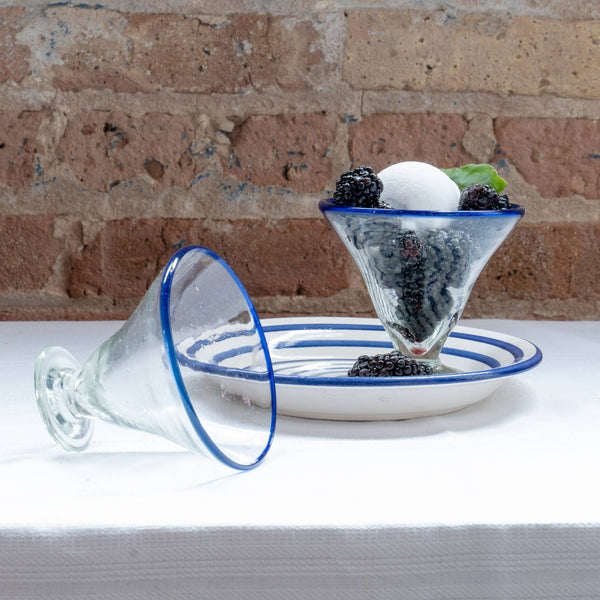 Cobalt Stripe Side Plate, Dinnerware