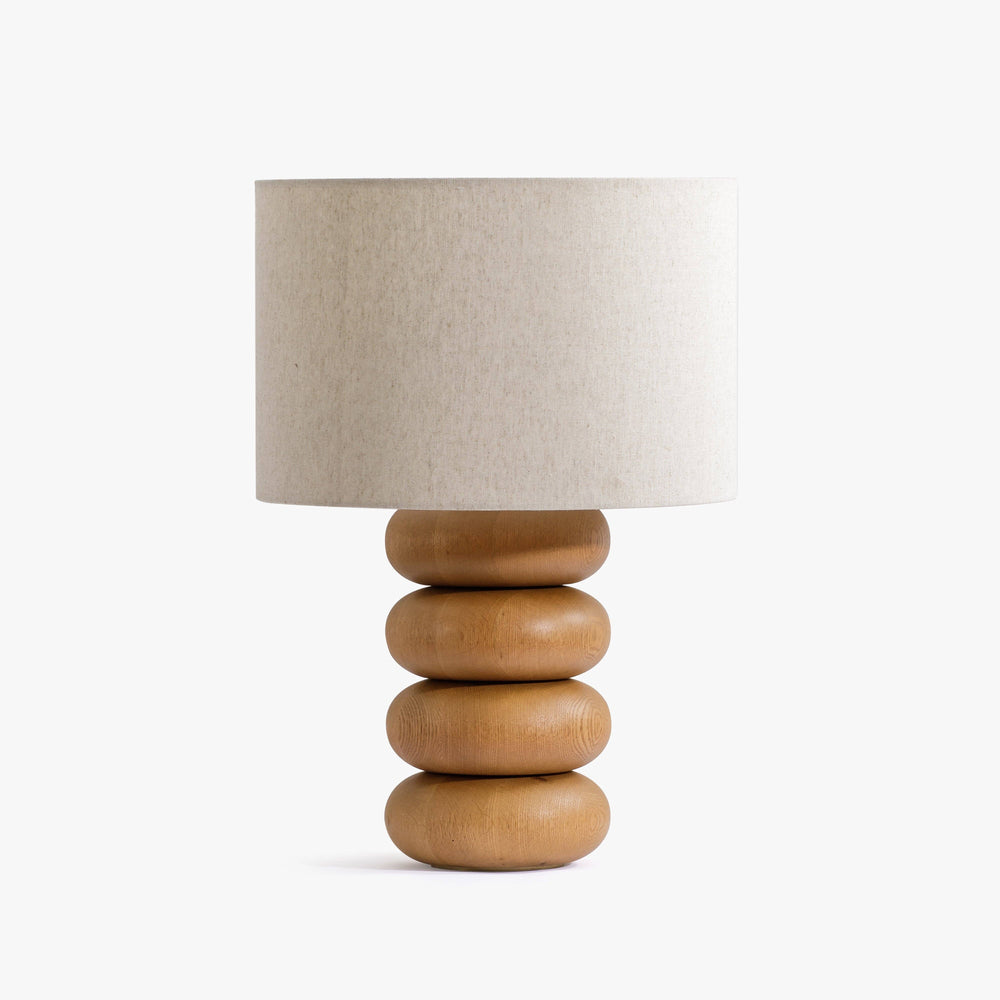 Oak Wood Table Lamp