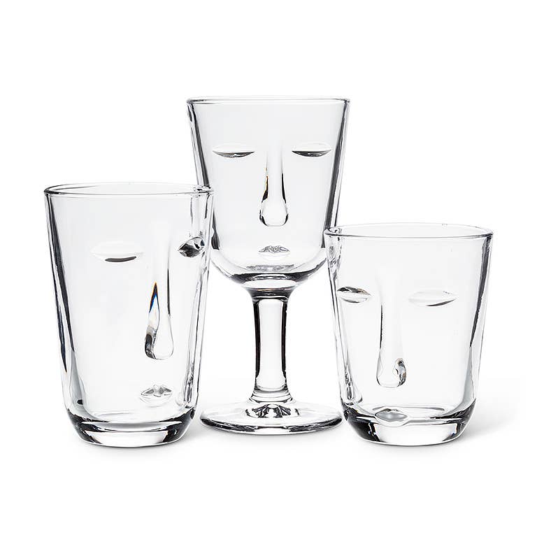 Resting Face Glassware