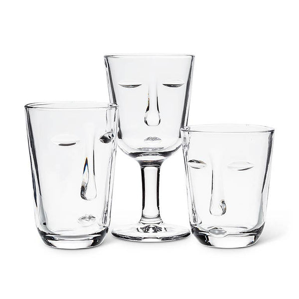 Resting Face Glassware